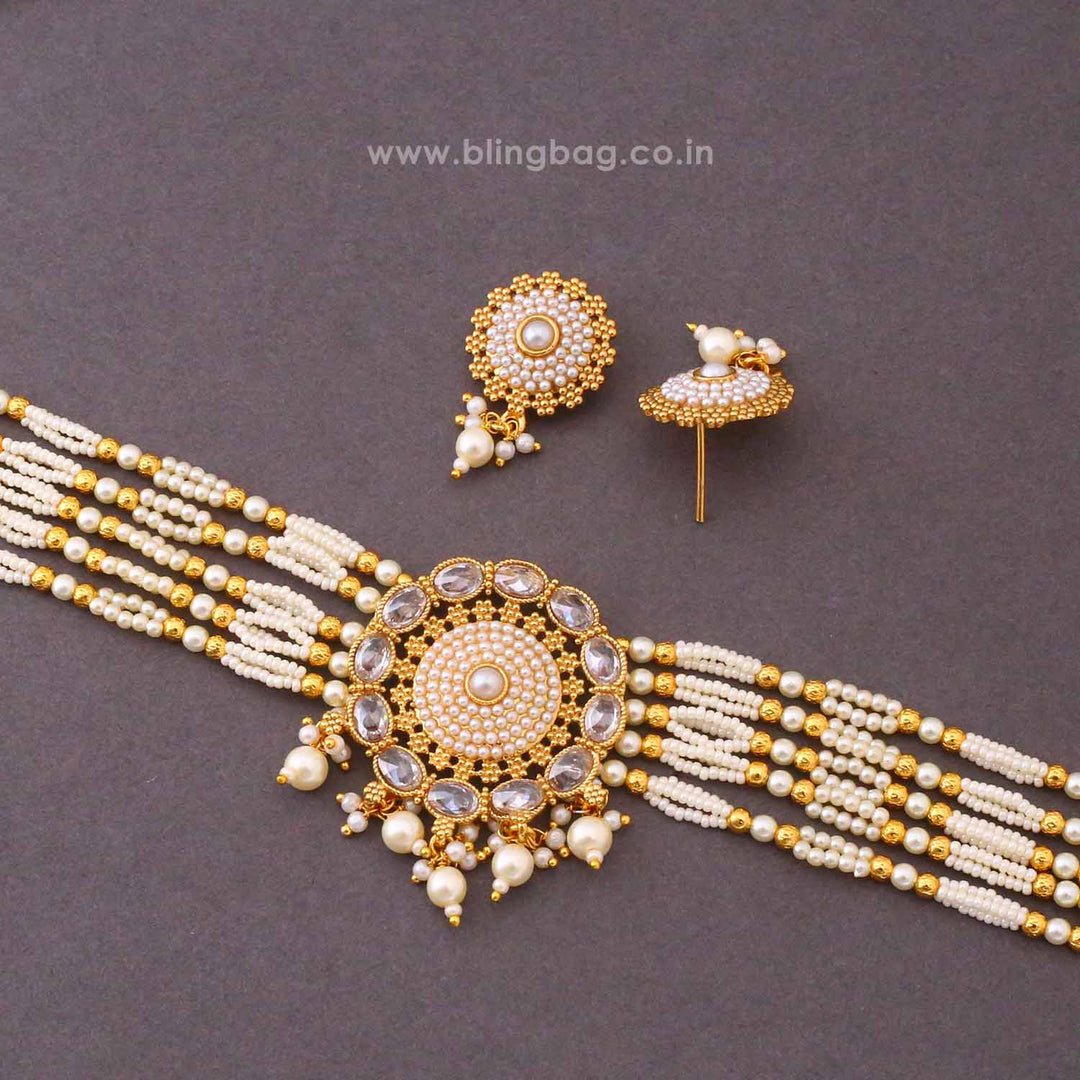 Ivory Ranitaika Antique Jewellery Set - New Arrival