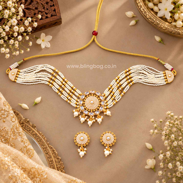 Ivory Ranitaika Antique Jewellery Set - New Arrival