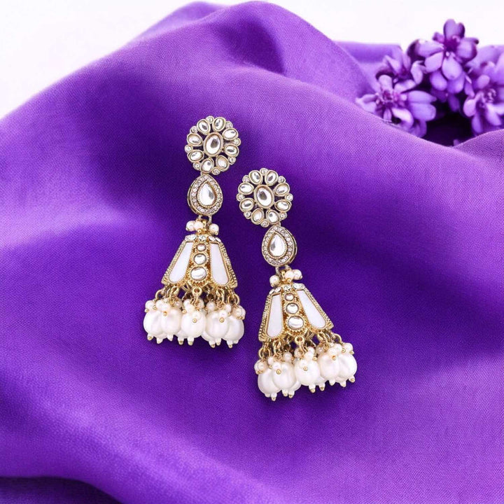 Ivory Ritika Jhumkis