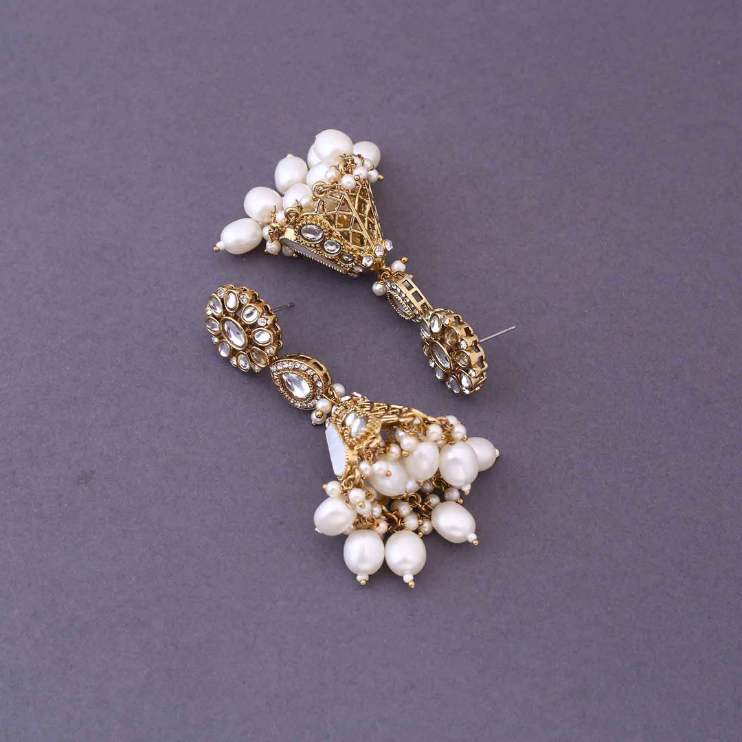 Ivory Ritika Jhumkis