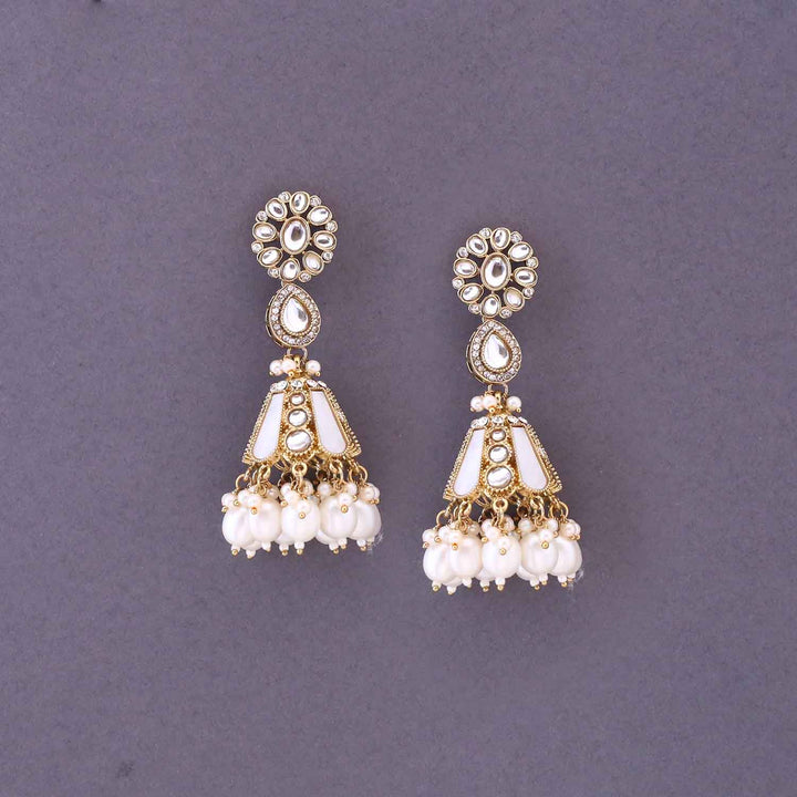 Ivory Ritika Jhumkis