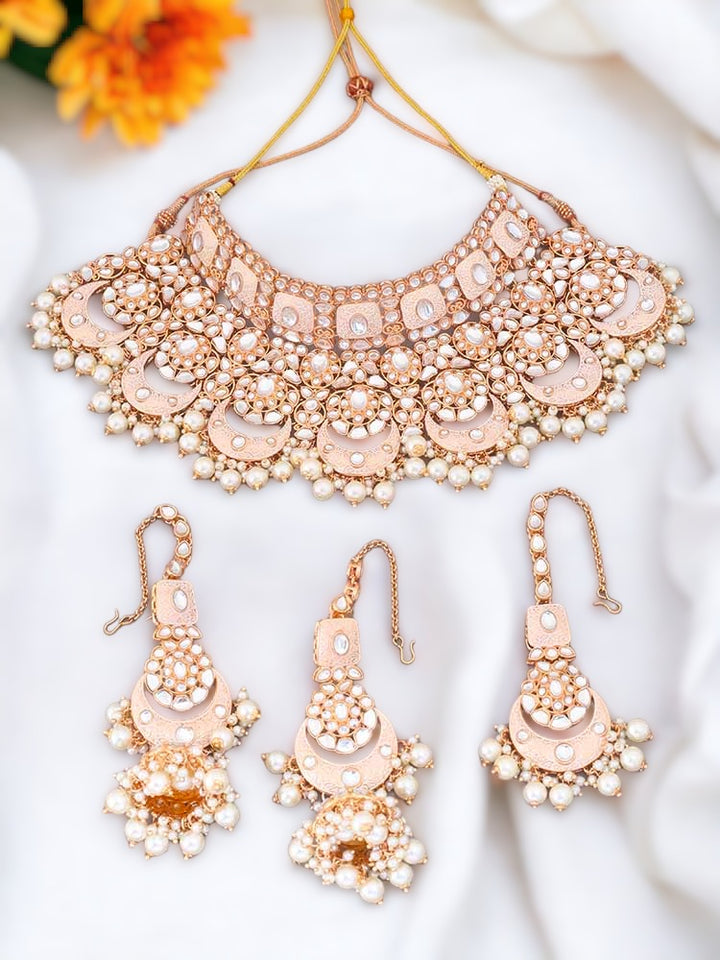Ivory Rohira Kundan Jewellery Set