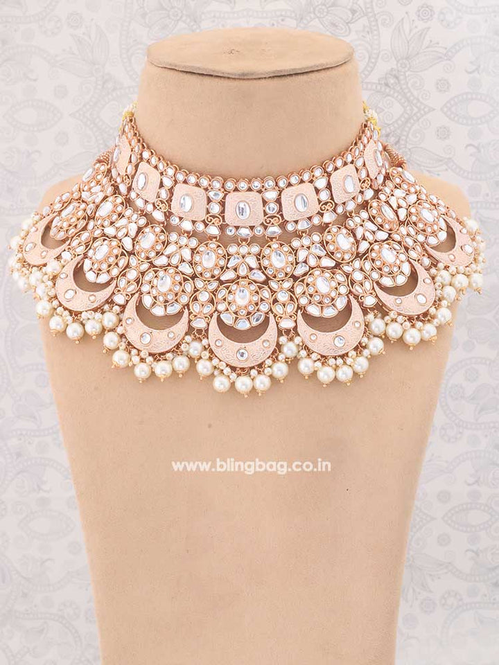Ivory Rohira Kundan Jewellery Set