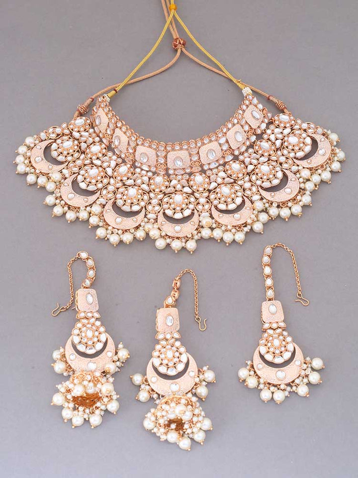 Ivory Rohira Kundan Jewellery Set