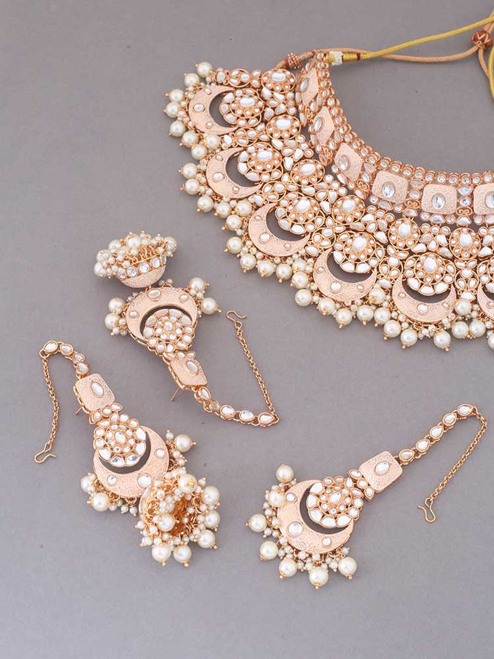 Ivory Rohira Kundan Jewellery Set