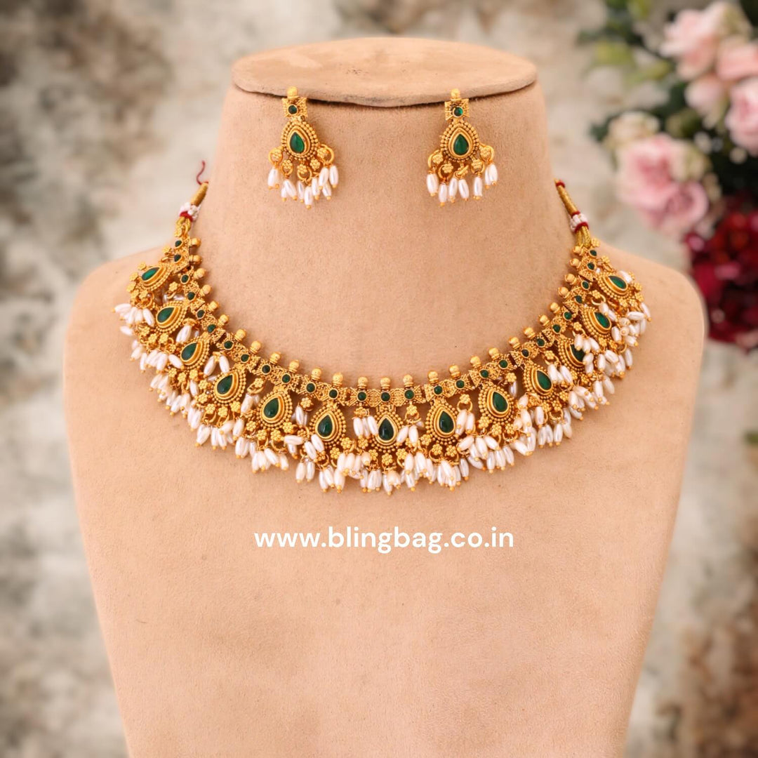 Ivory Romila Antique Jewellery Set - New Arrival