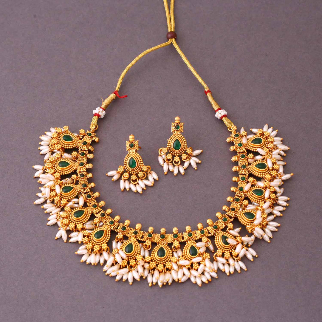 Ivory Romila Antique Jewellery Set - New Arrival