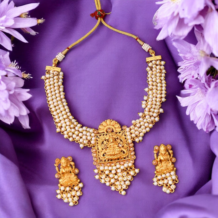 Ivory Rupal Temple Jewellery Set- New Arrival