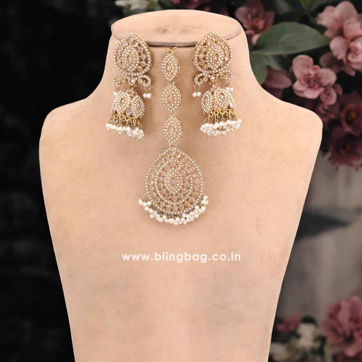 Ivory Saba Punjabi Maang Tikka Set