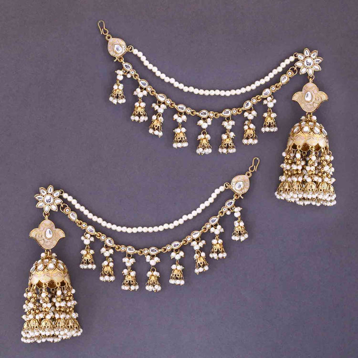 Ivory Safah Sahara Jhumkis