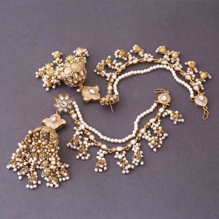 Ivory Safah Sahara Jhumkis