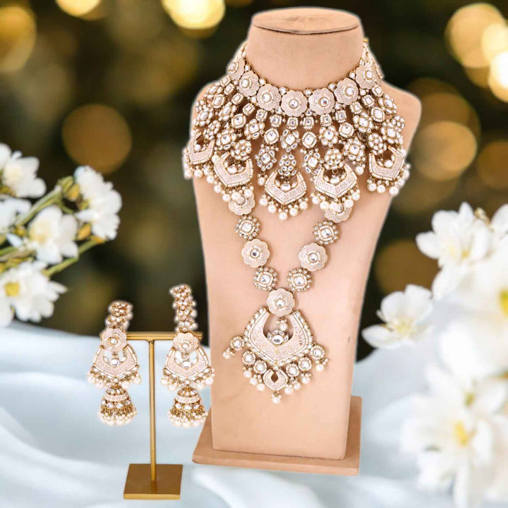 Necklace Designs Wedding Jewellery Set Stone Wedding White Stone