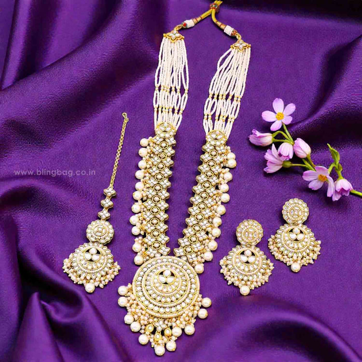 Ivory Seema Kundan Jewellery Set