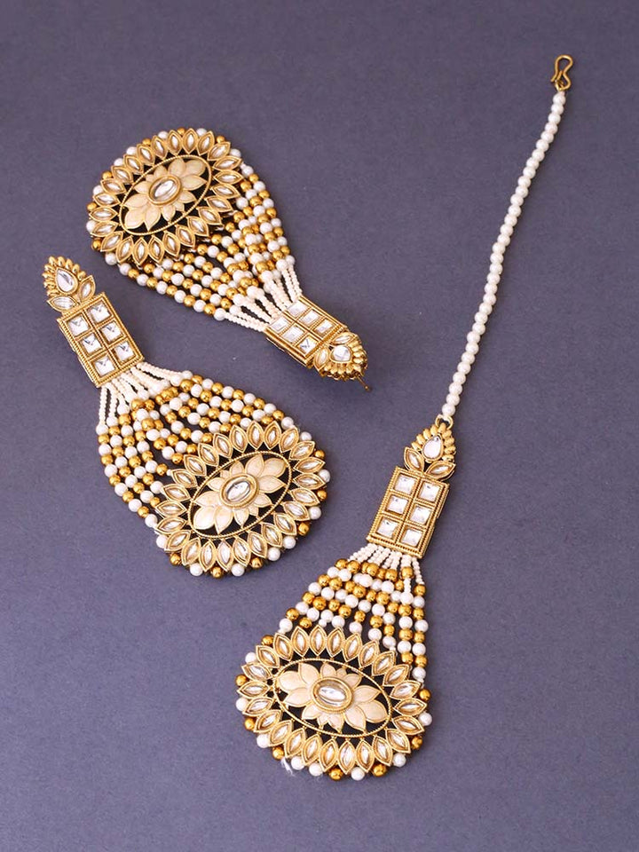 Ivory Sethu Maang Tikka Set