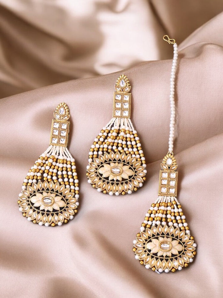 Ivory Sethu Maang Tikka Set