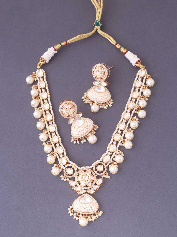 Ivory Shivanshika Meena Jewellery Set
