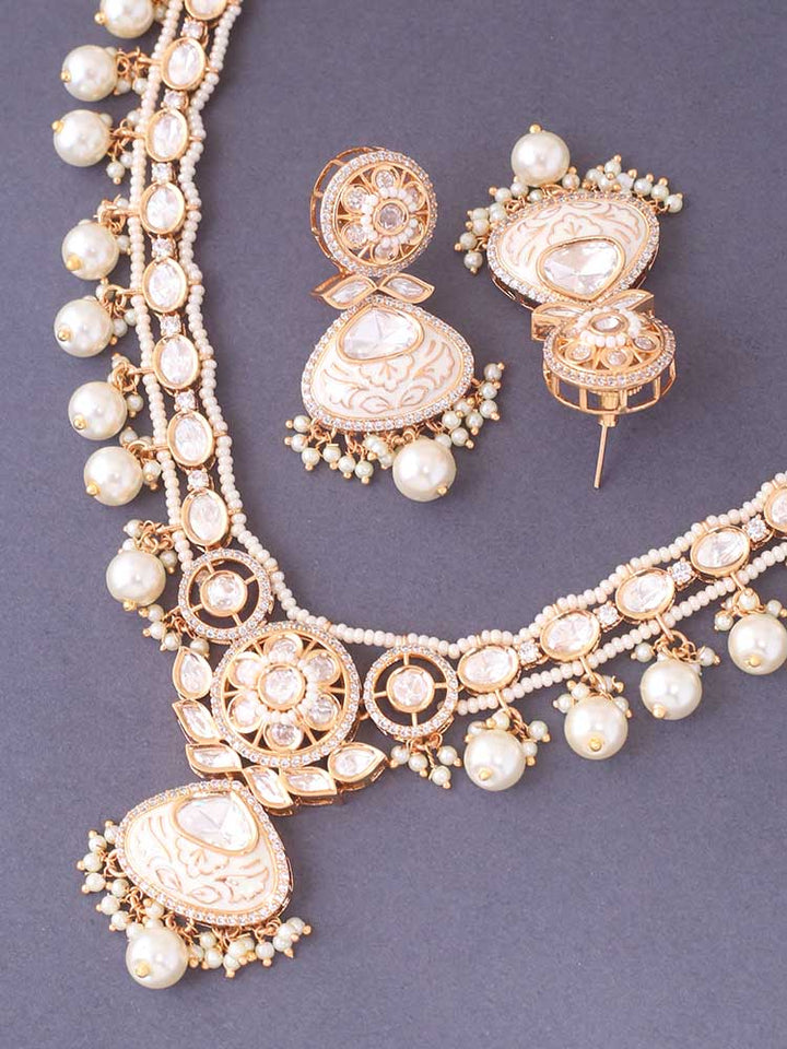 Ivory Shivanshika Meena Jewellery Set