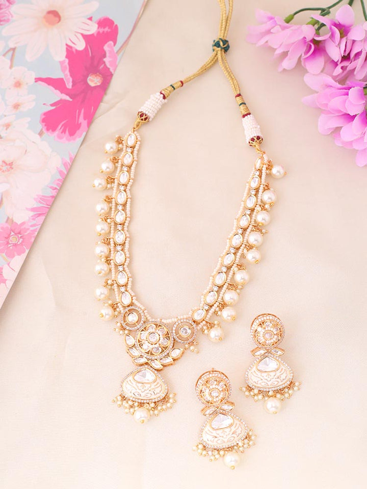 Ivory Shivanshika Meena Jewellery Set