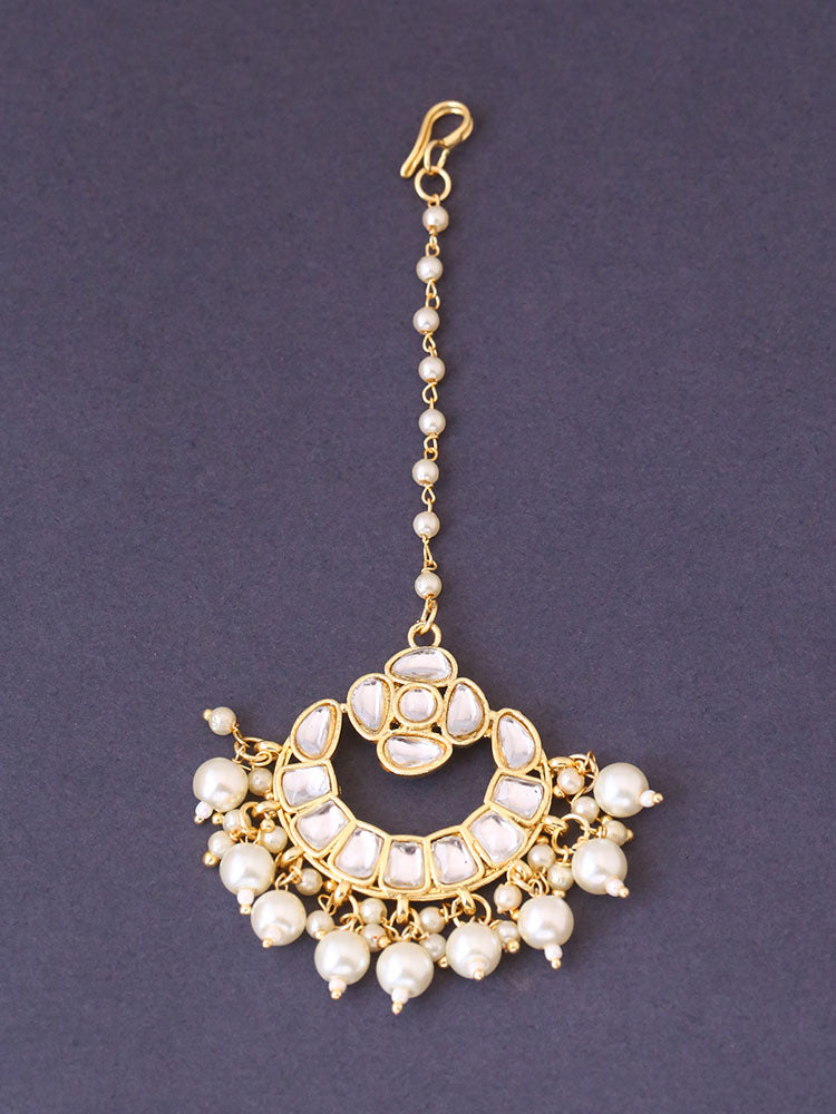 Ivory Shruya Maang Tikka