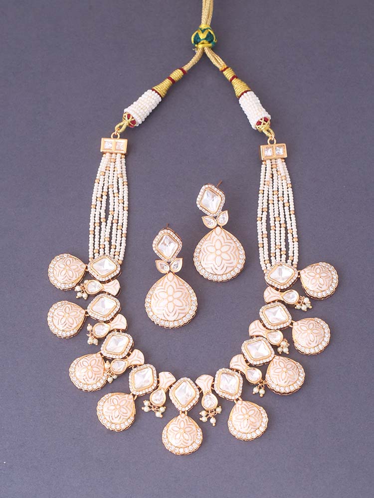 Ivory Shulini Meena Jewellery Set