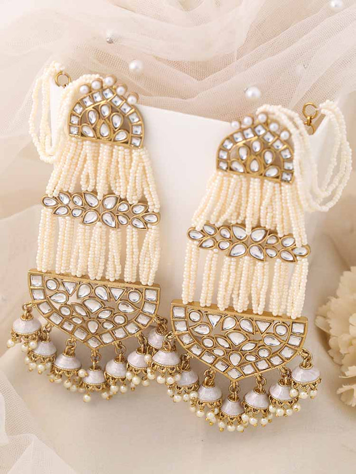 Ivory Sirija Sahara Jhumkis