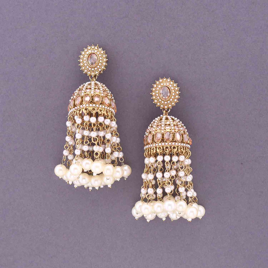 Ivory Sitarah Punjabi Jhumkis