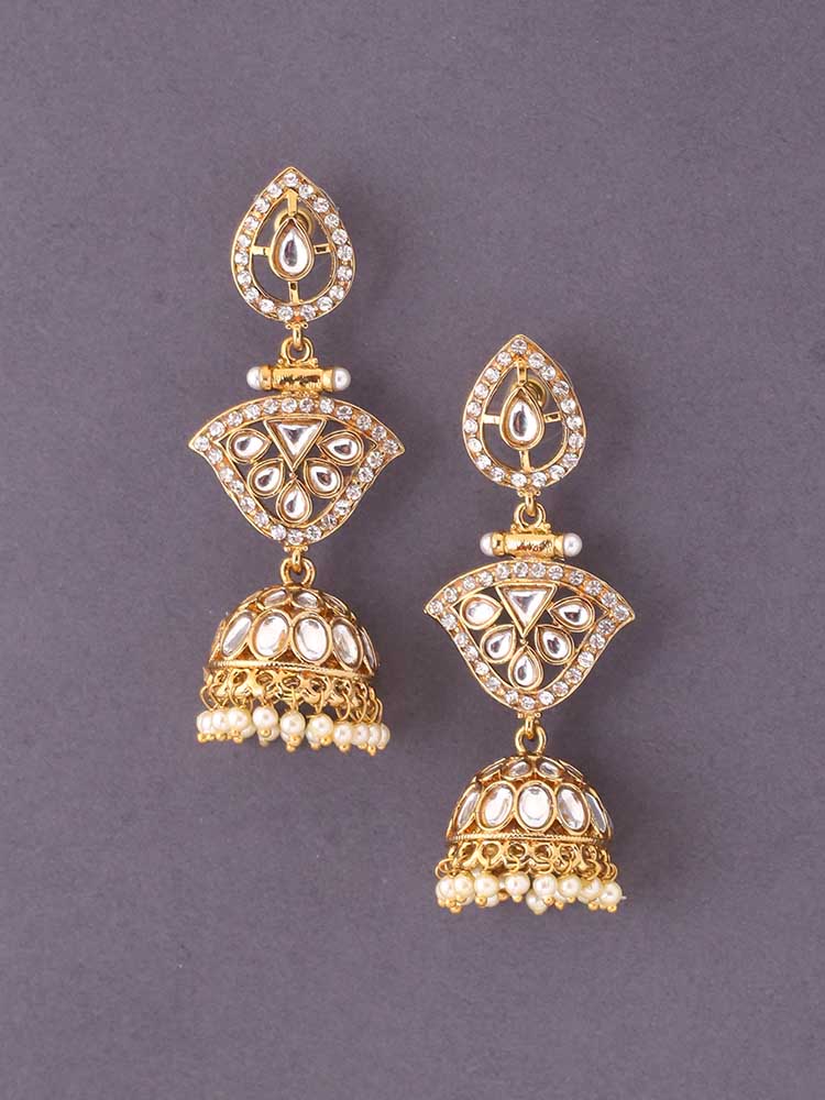 Ivory Sonal Ethnic Jhumkis