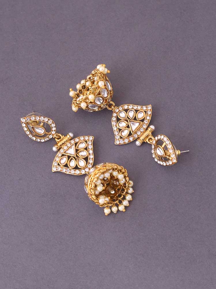 Ivory Sonal Ethnic Jhumkis