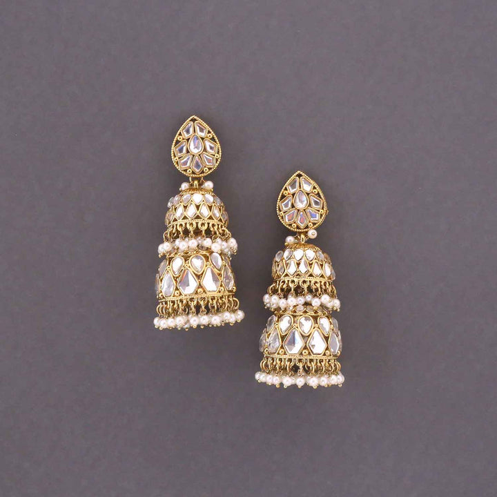 Ivory Sreesha Jhumkis