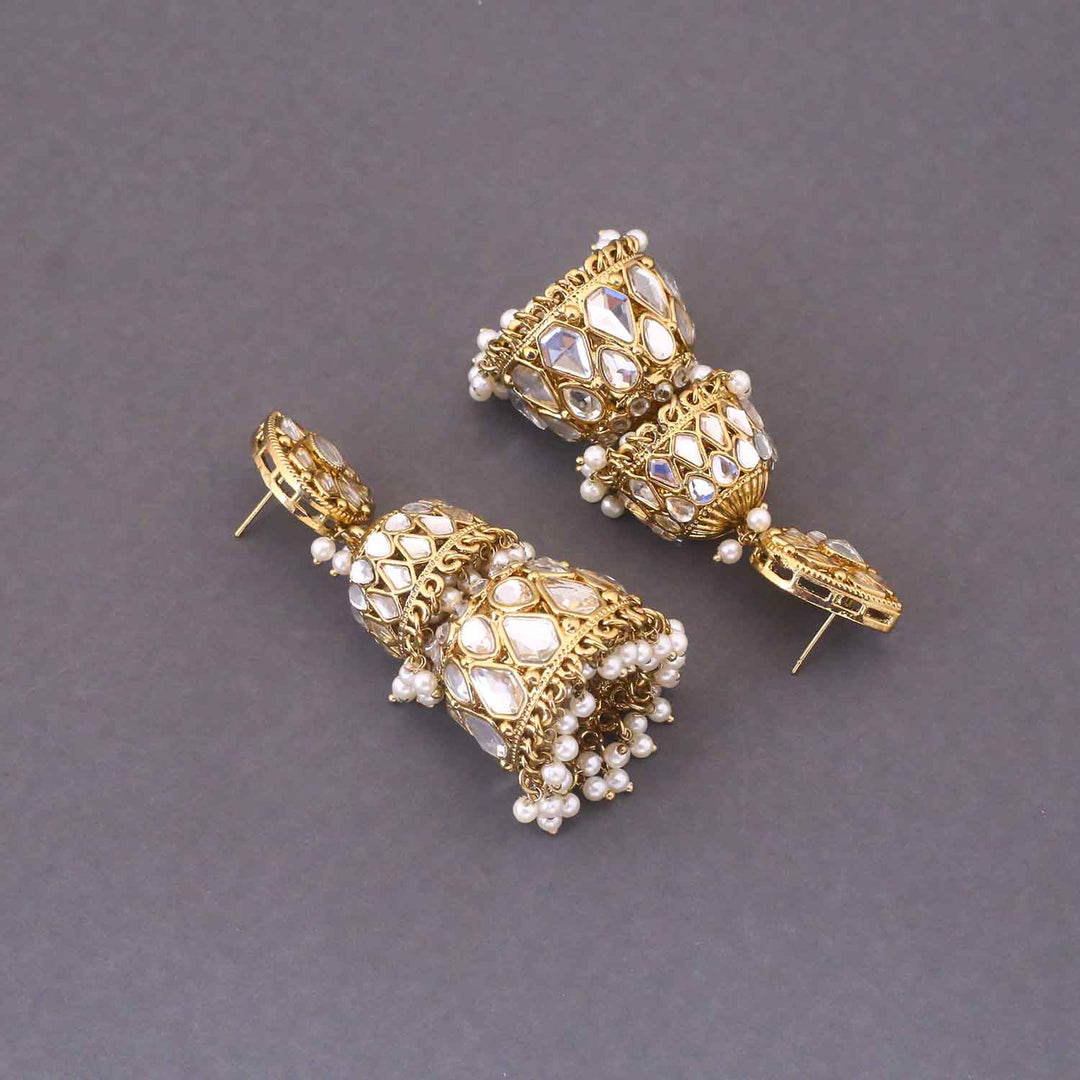 Ivory Sreesha Jhumkis