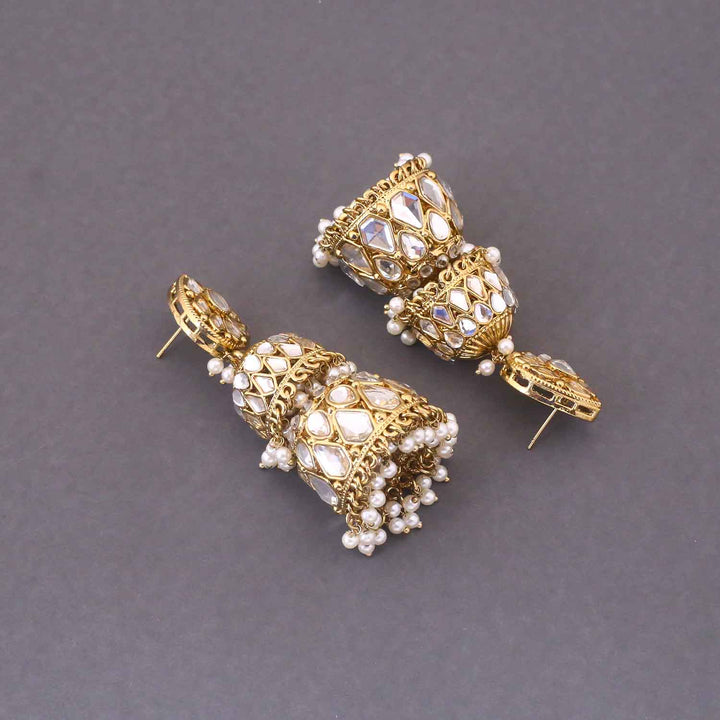 Ivory Sreesha Jhumkis