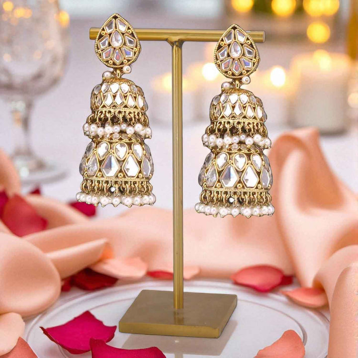 Ivory Sreesha Jhumkis