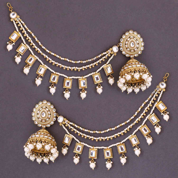 Ivory Sriti Sahara Jhumkis