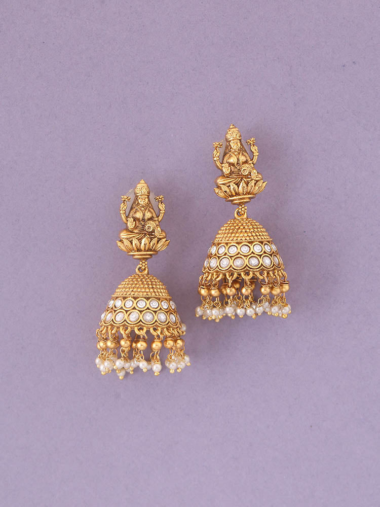 Golden Tapati Temple Jhumkis