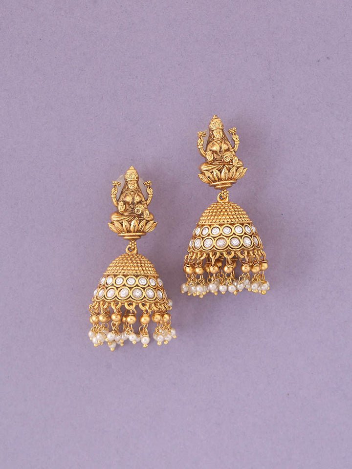 Golden Tapati Temple Jhumkis