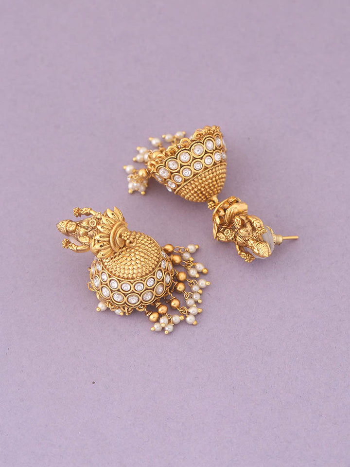 Golden Tapati Temple Jhumkis