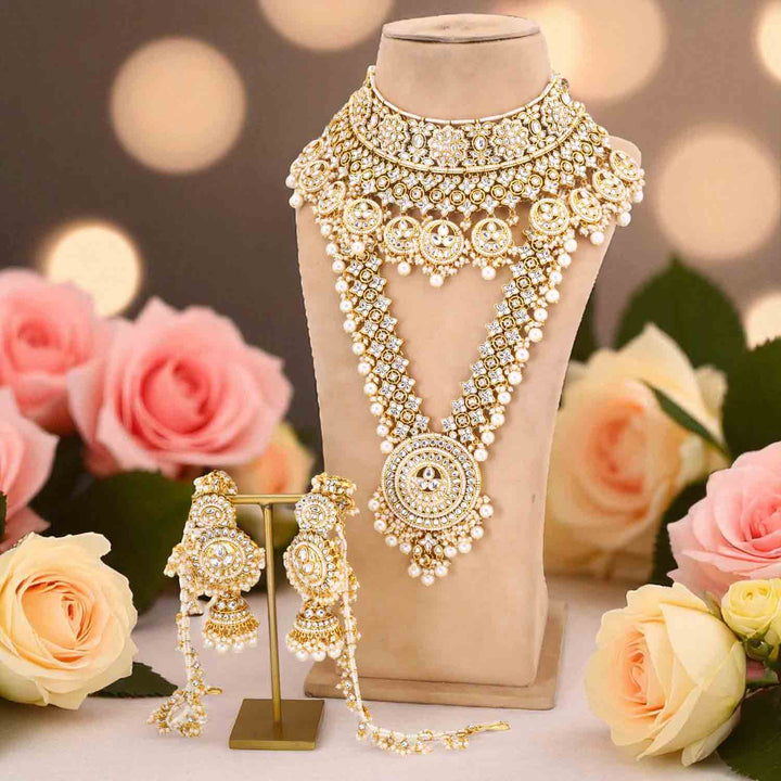 Ivory Tarini Kundan Bridal Jewellery Set