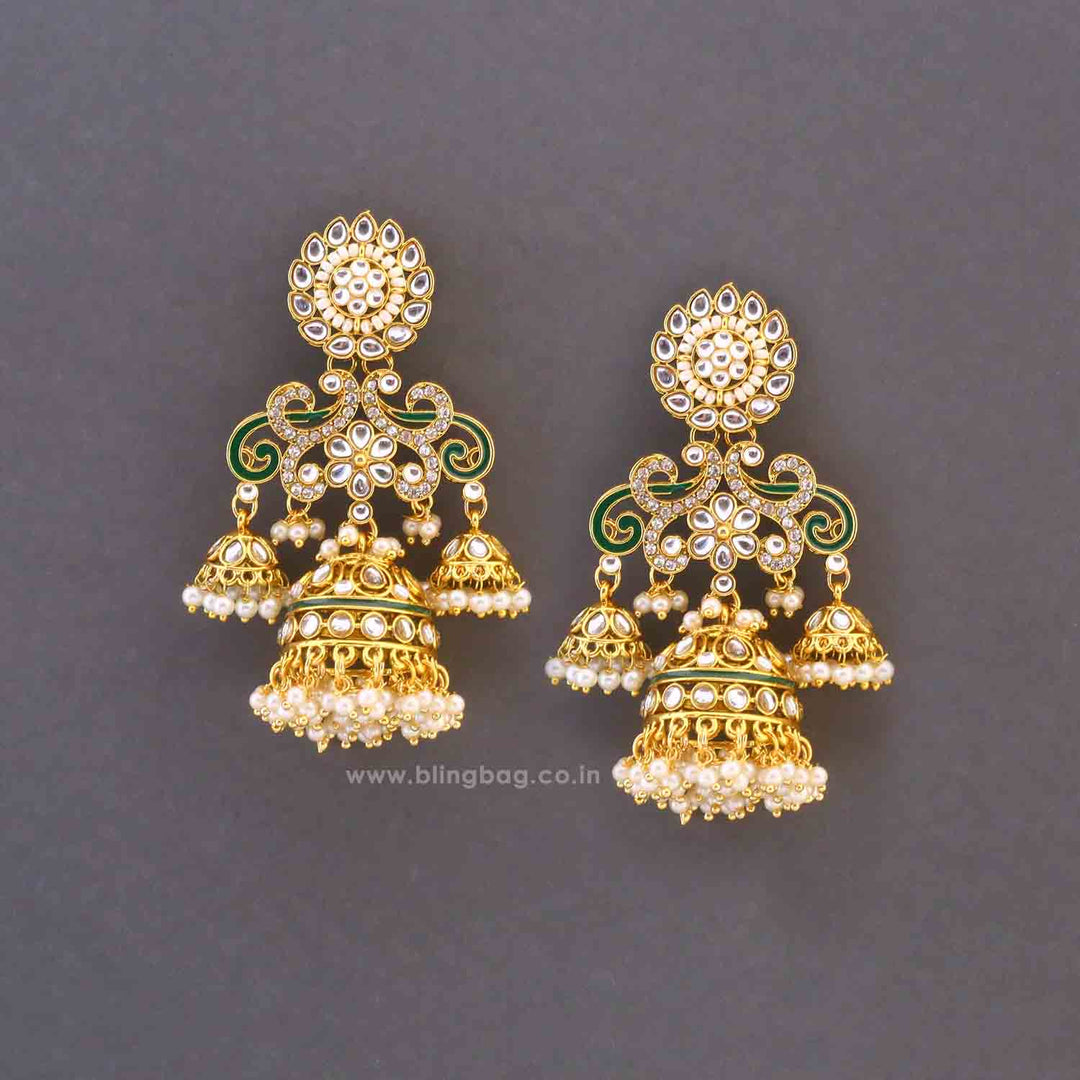 Ivory Urvashi Jhumkis