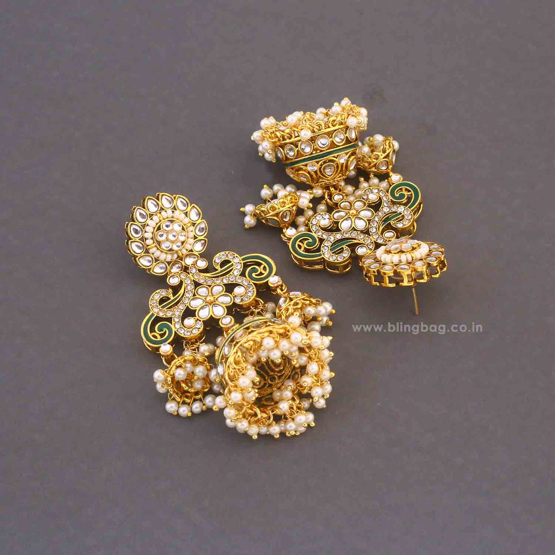 Ivory Urvashi Jhumkis