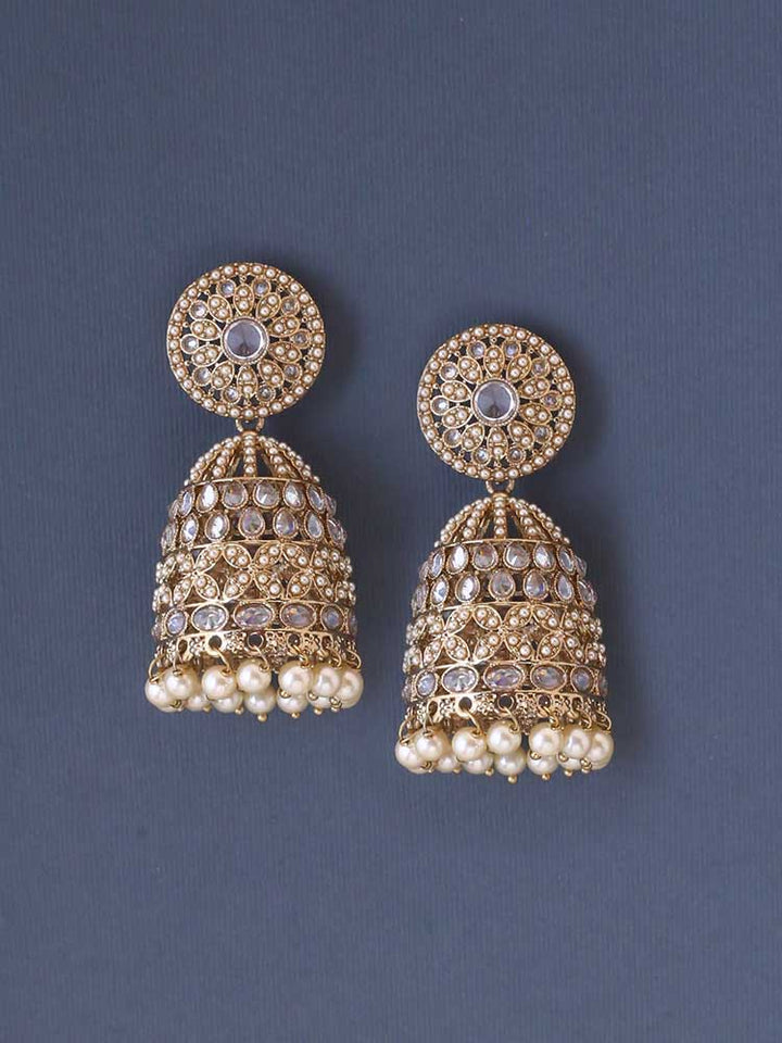 Ivory Vanita Jhumkis