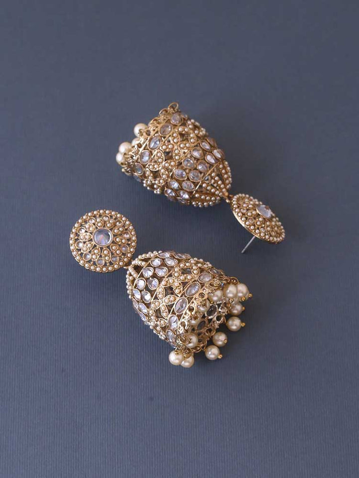 Ivory Vanita Jhumkis