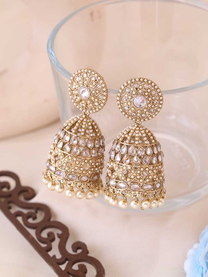 Ivory Vanita Jhumkis