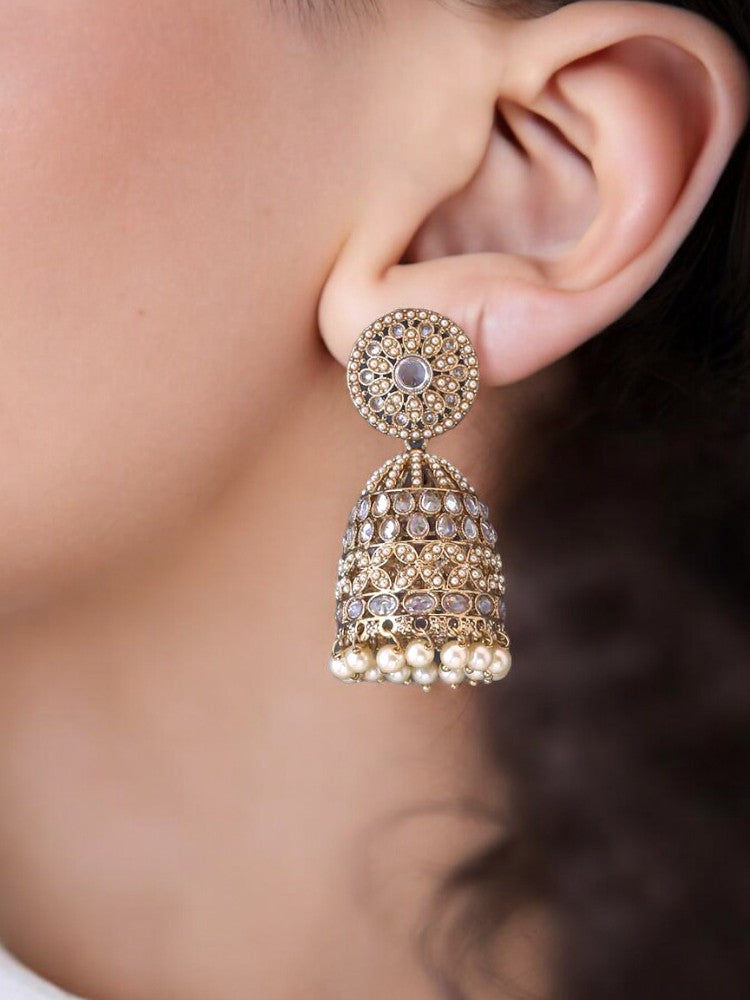 Ivory Vanita Jhumkis