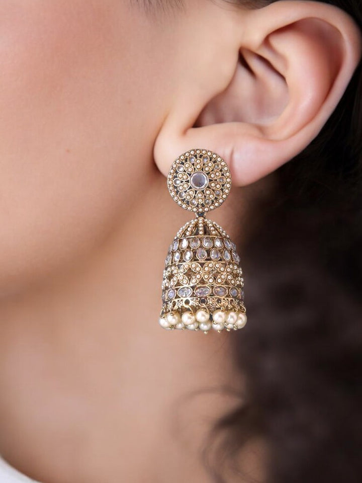 Ivory Vanita Jhumkis