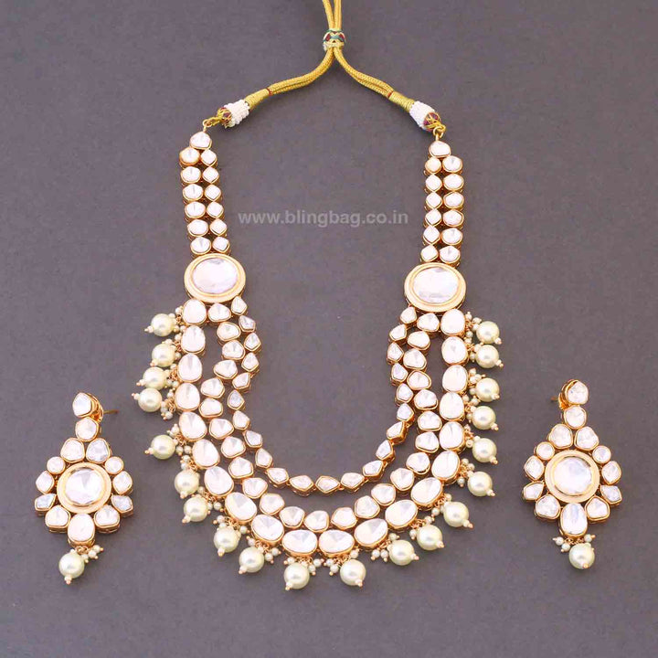 Ivory Vashti Kundan Jewellery Set