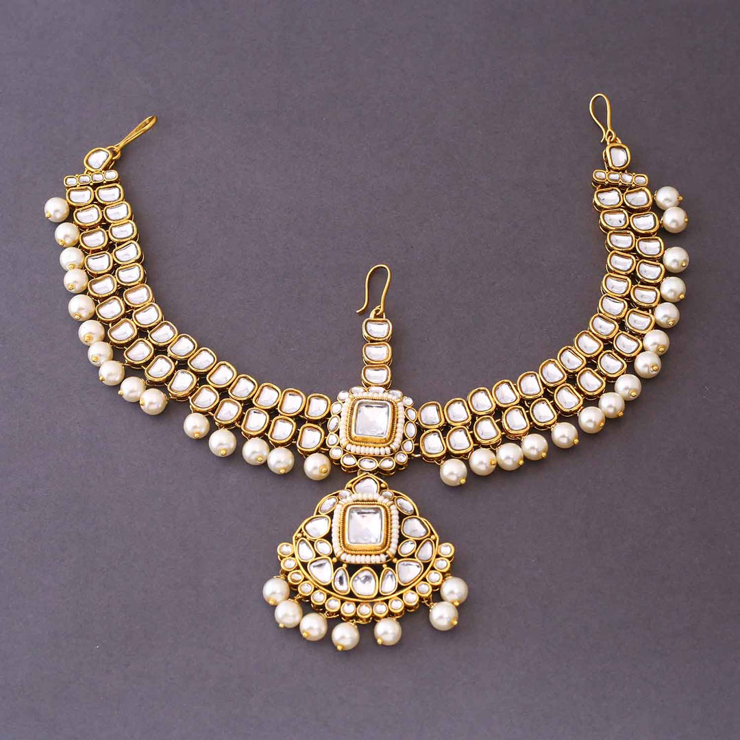 Ivory Vishalakshi Bridal Jewellery Set