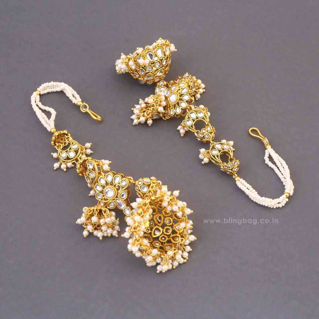 Ivory Vitika Sahara Jhumkis