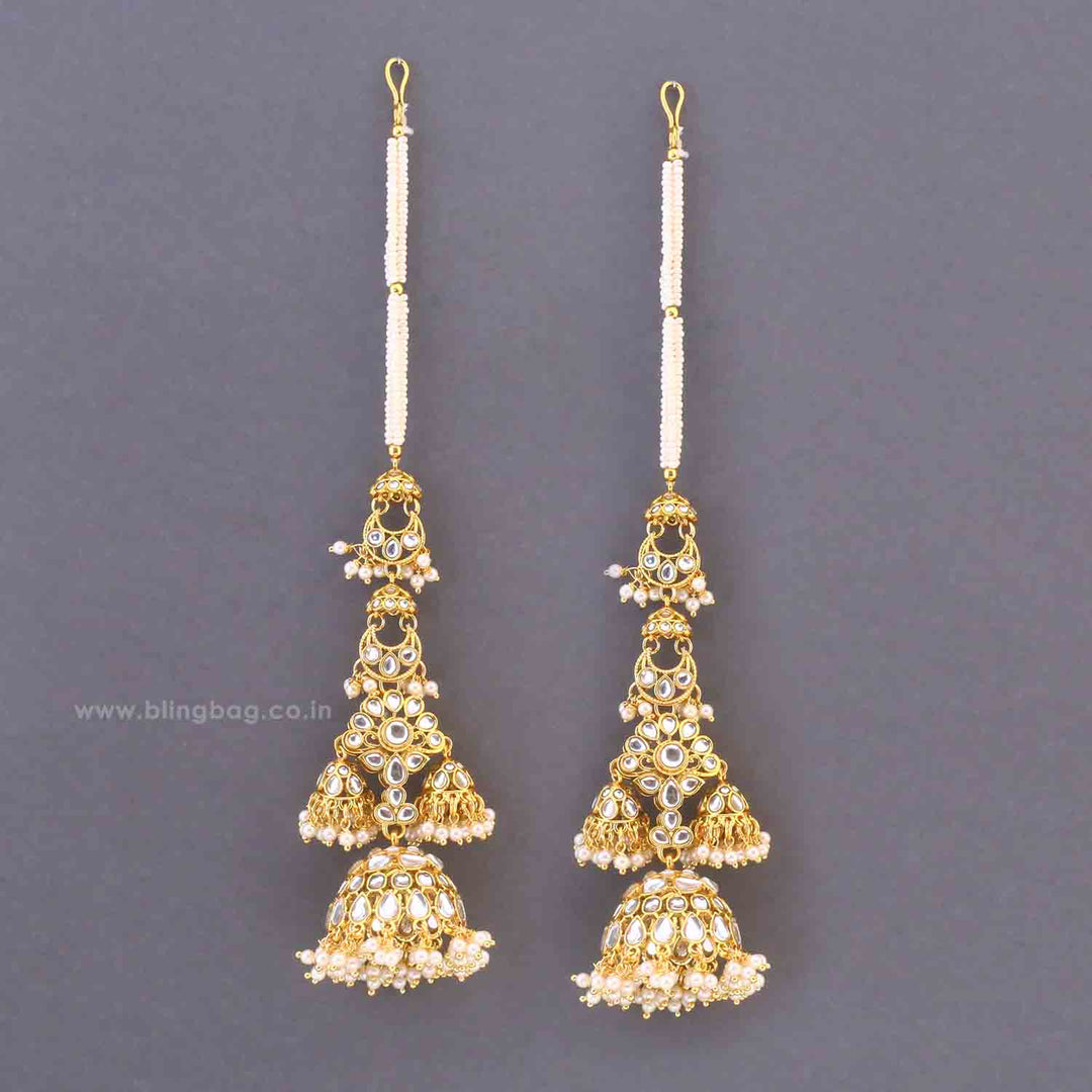 Ivory Vitika Sahara Jhumkis