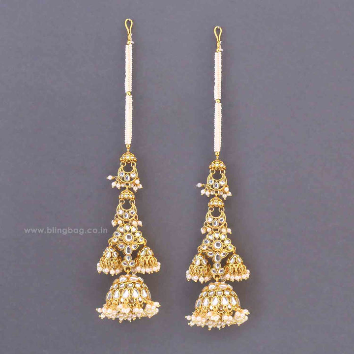 Ivory Vitika Sahara Jhumkis