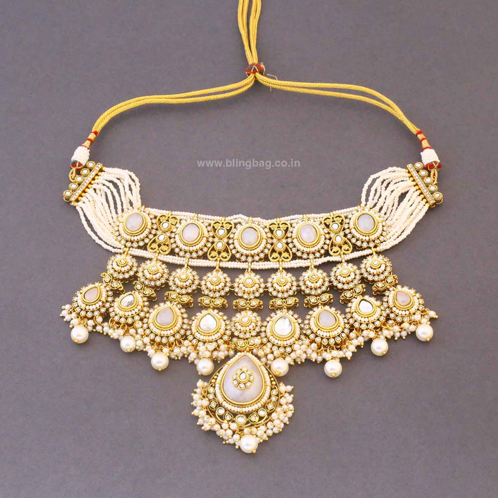 Ivory Vrishaliya Bridal Jewellery Set